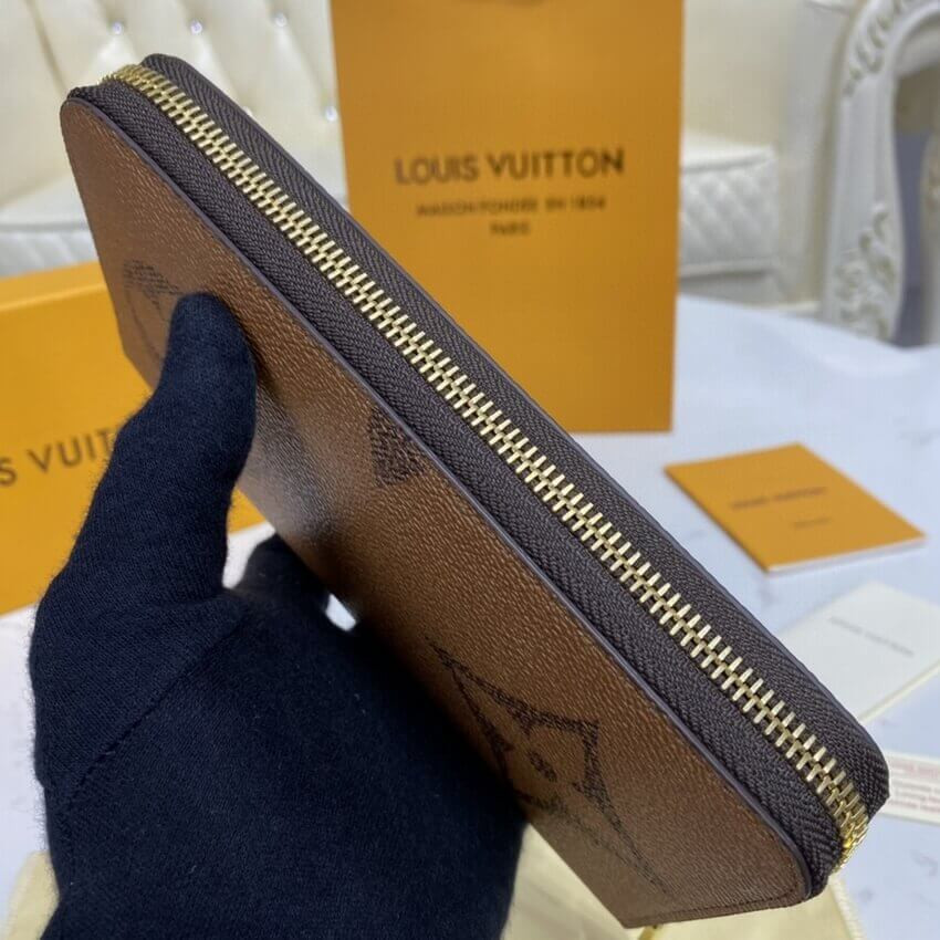 Louis Vuitton Monogram Reverse Canvas Zippy Wallet M69353