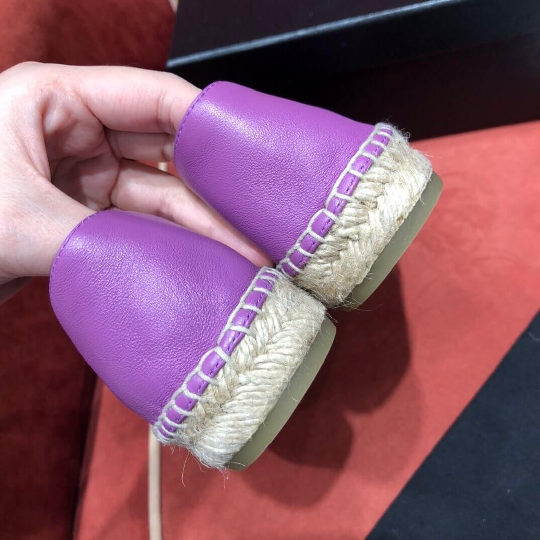 Chanel Lambskin Espadrilles G29762 Purple
