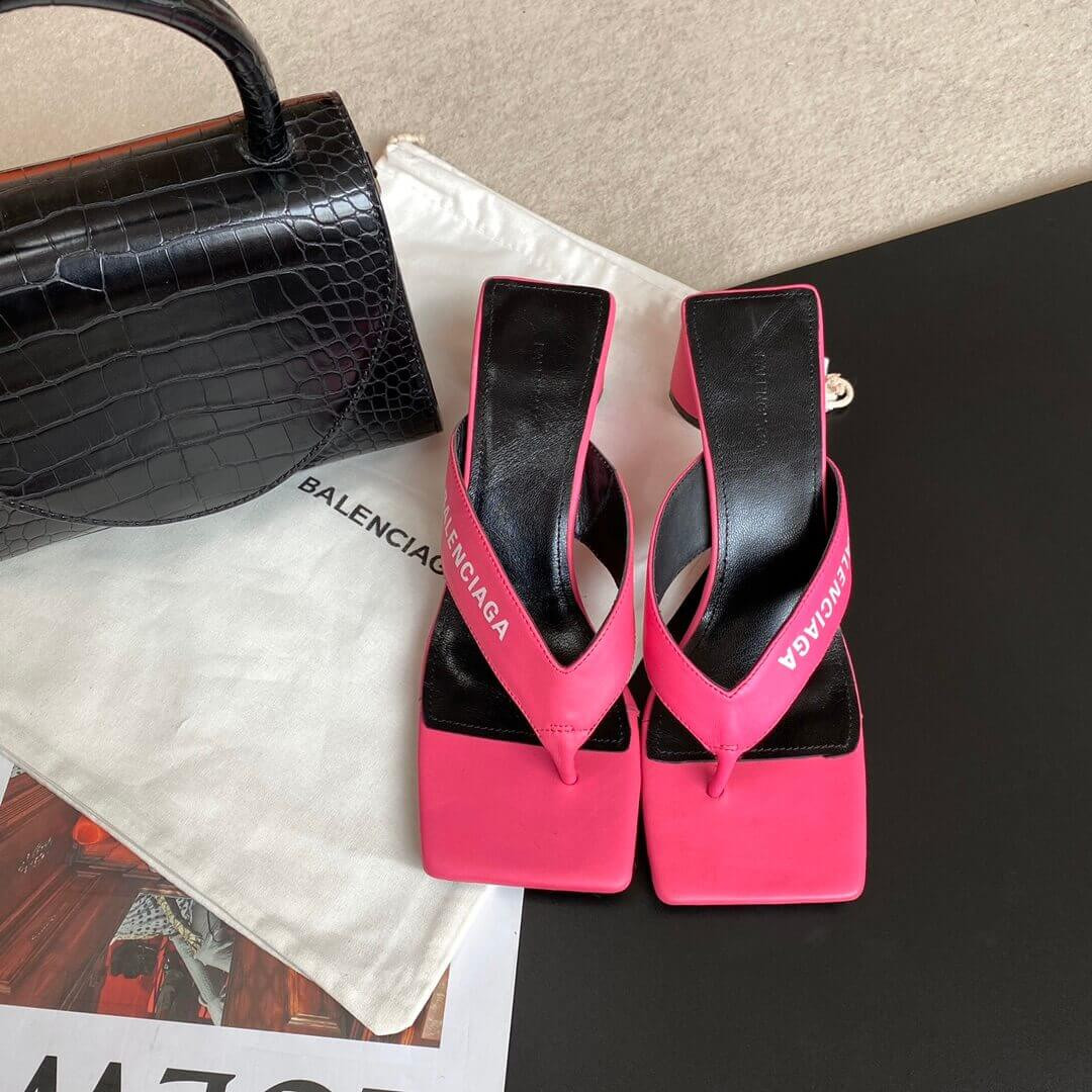 Balenciaga Logo T-bar sandals 434344
