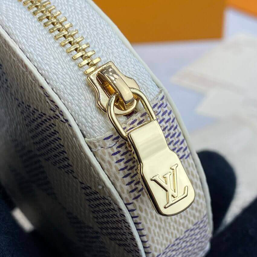 Louis Vuitton Damier Azur Round Coin Purse N60493