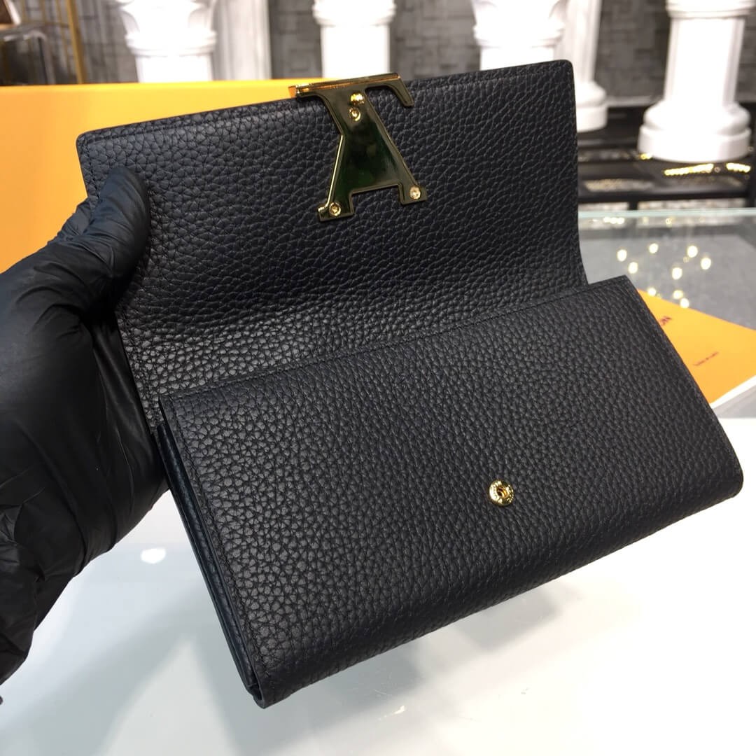 Louis Vuitton Taurillon Leather Capucines Wallet M62556