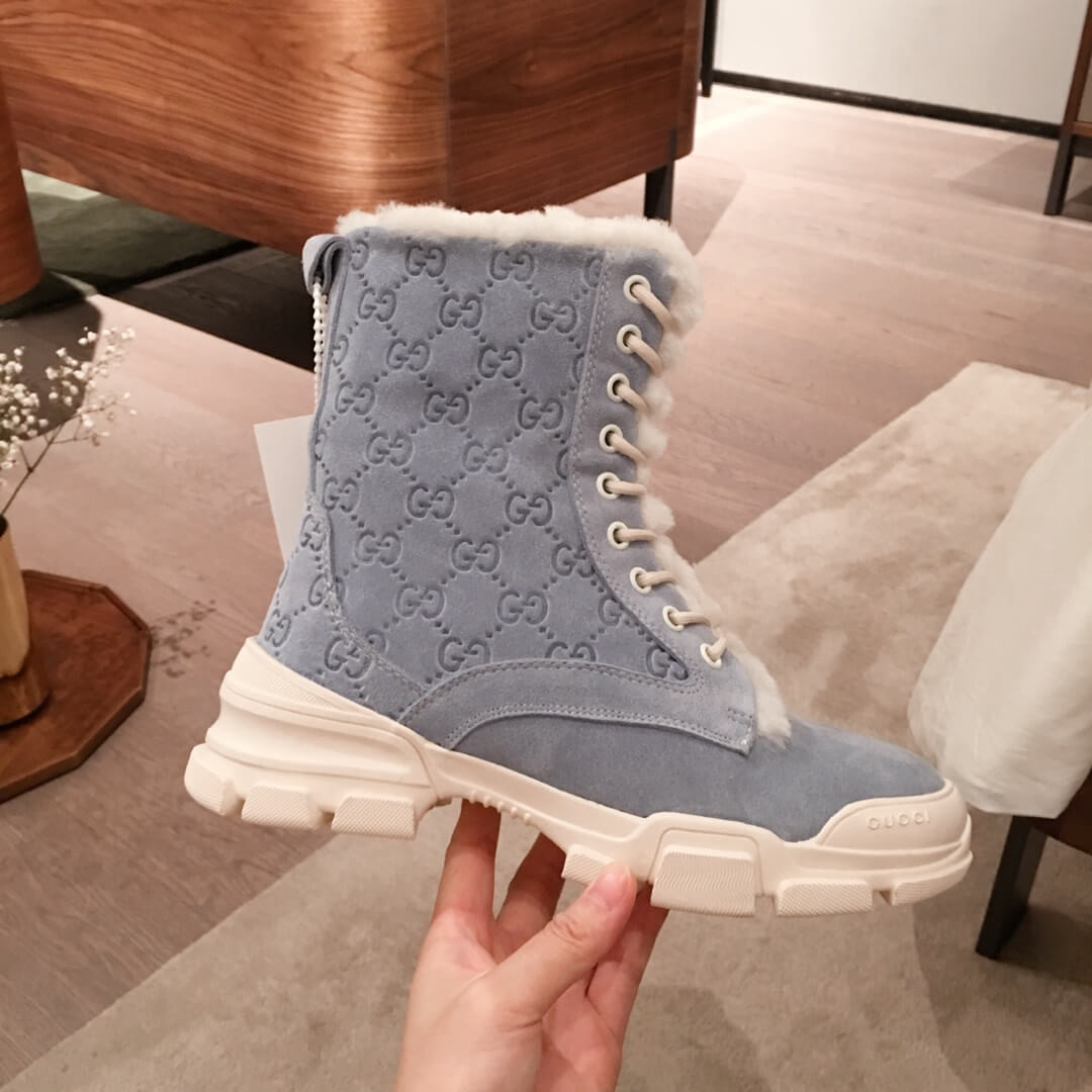 Gucci GG Wool Ankle Boot G1120A