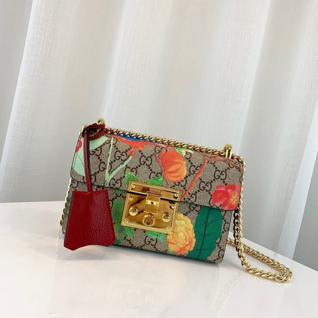 Gucci Padlock Small Gucci Tian Shoulder Bag 409487