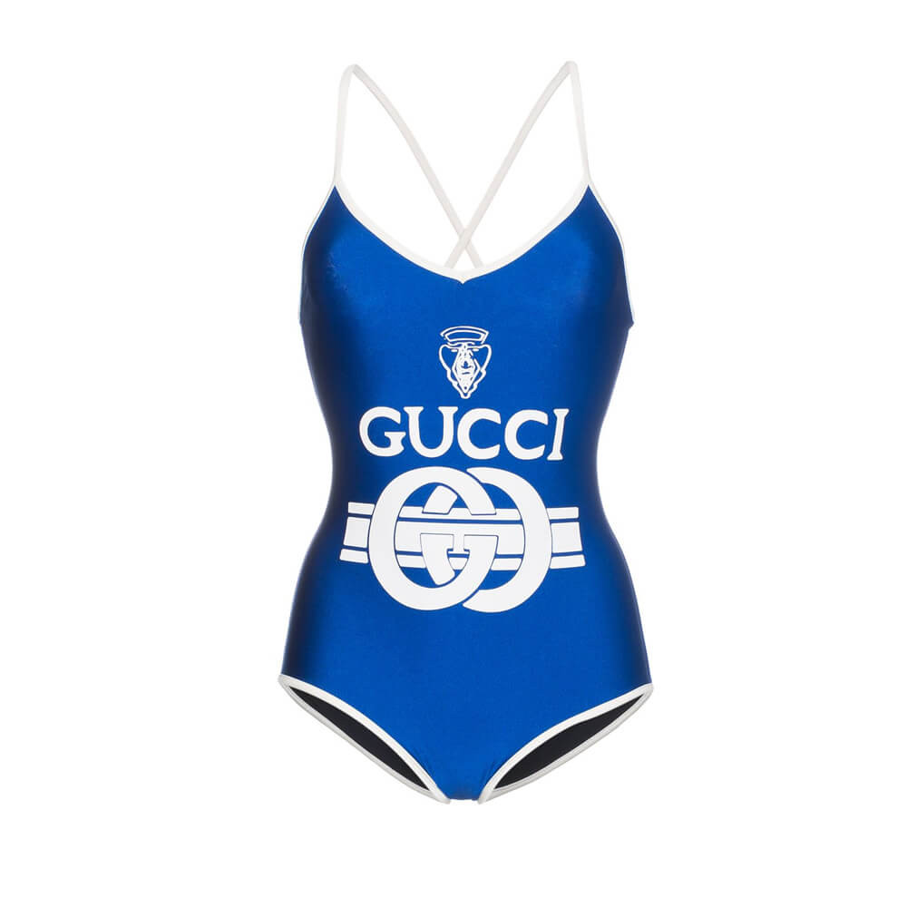 Gucci Logo Print Swimsuit 514977
