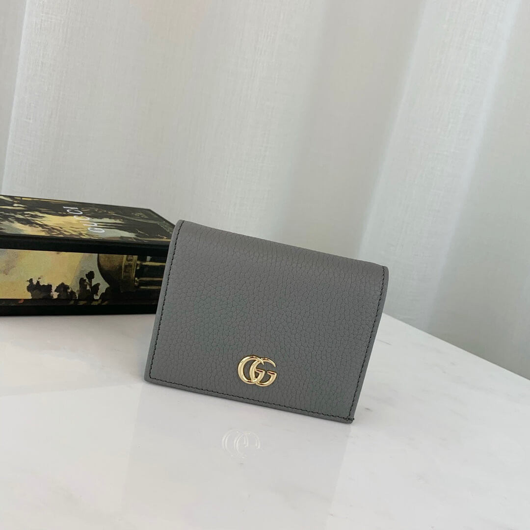Gucci Leather Card Case Wallet 456126