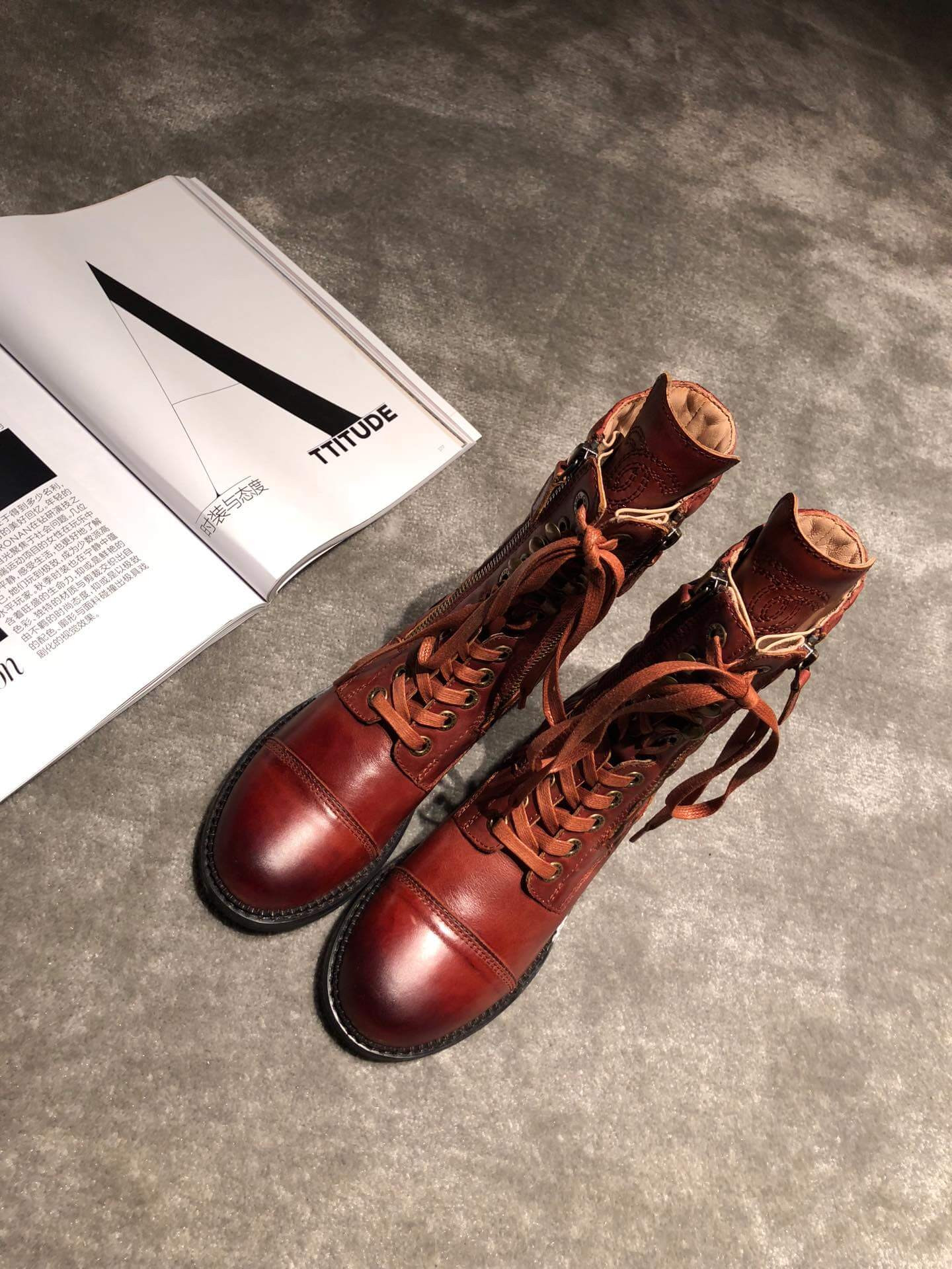 Chanel Frye Harness Boot C1120B