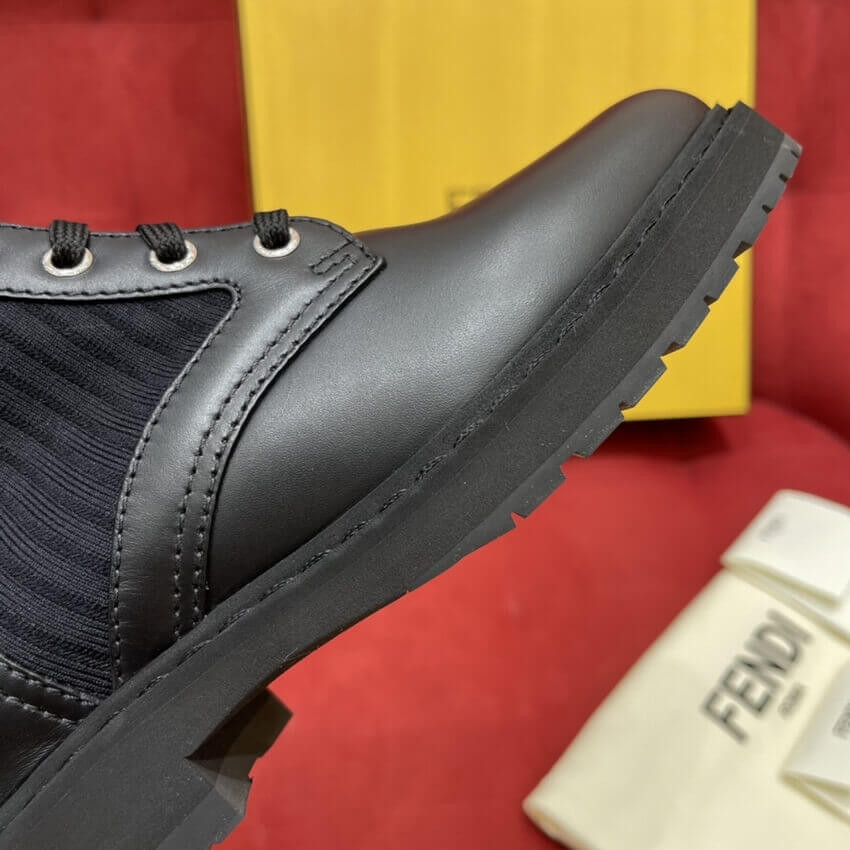 Fendi Rockoko Chelsea Sock Combat Boot