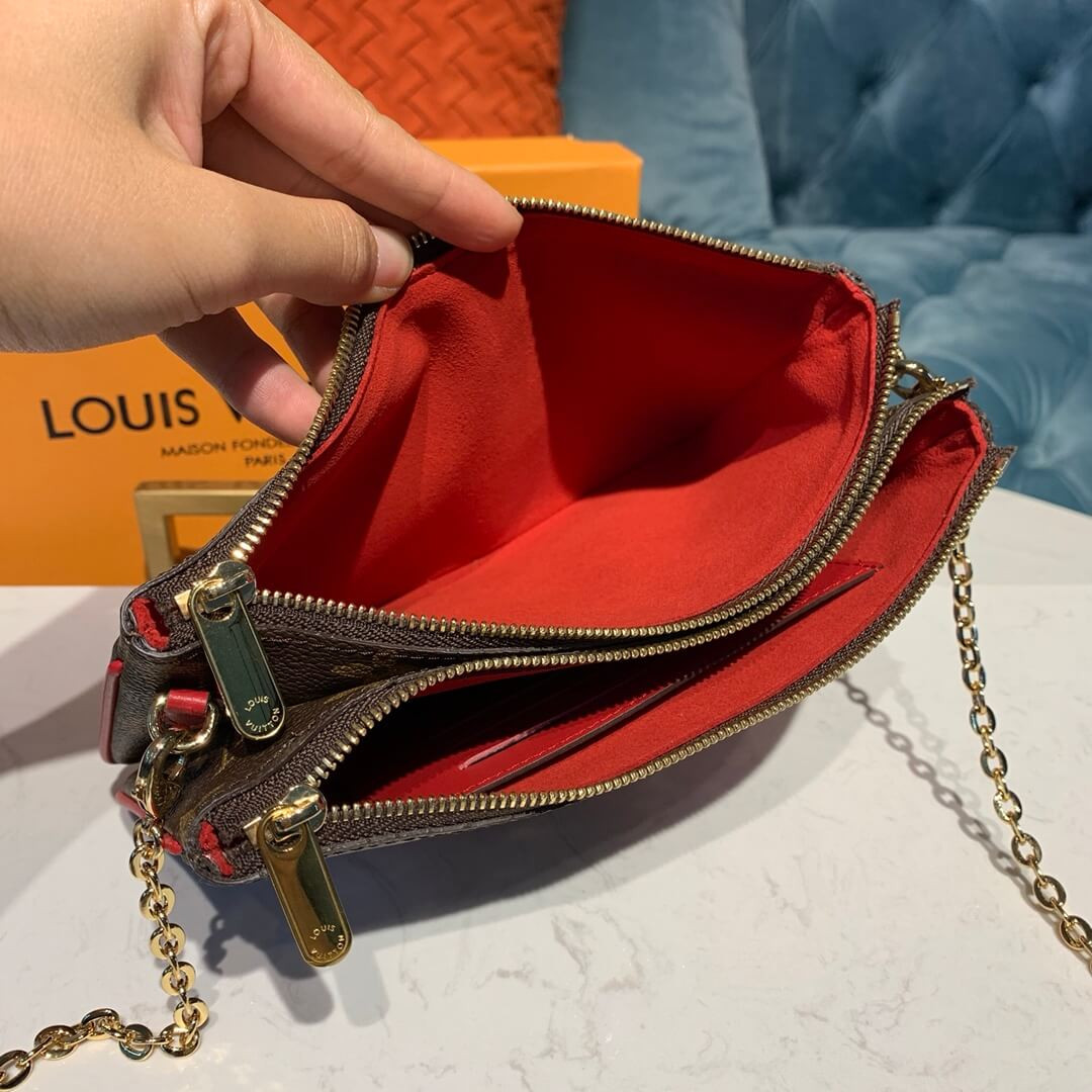 Louis Vuitton Print Double Zip Pochette M67561