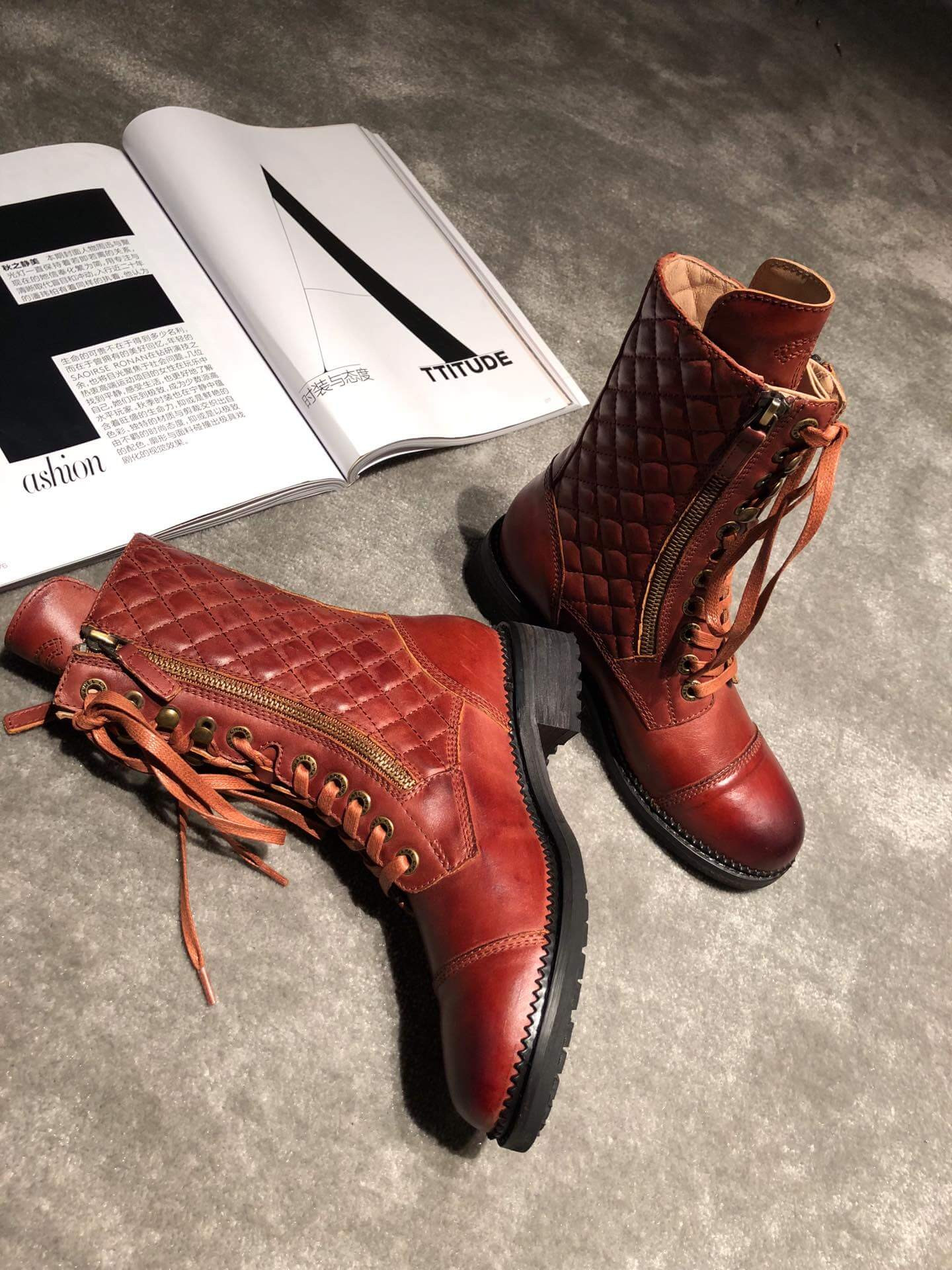 Chanel Frye Harness Boot C1120B
