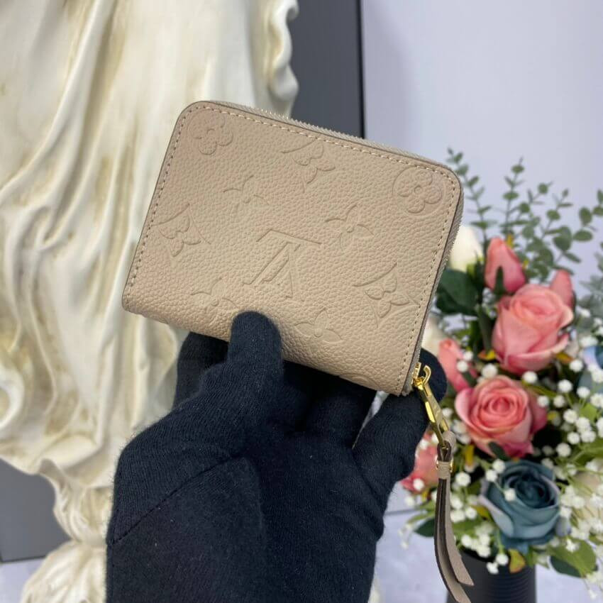 Louis Vuitton Monogram Empreinte Zippy Coin Purse Tourterelle