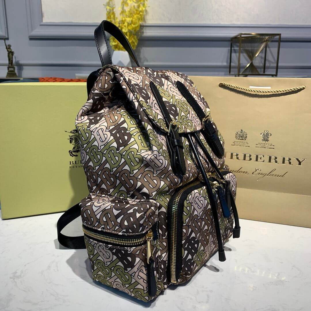 Burberry The Medium Rucksack in Monogram Print Nylon 80118051