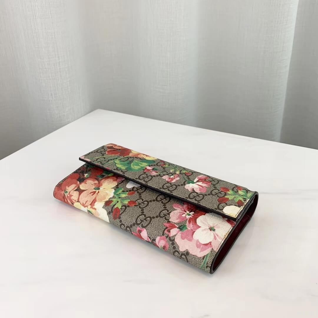 Gucci GG Blooms Continental Wallet 404070