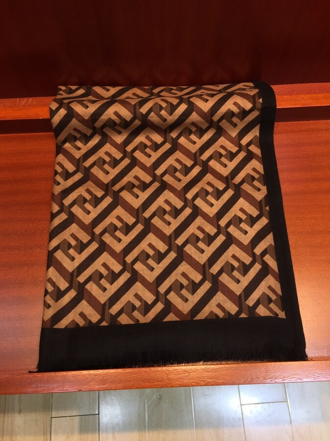 Fendi Cashmere FF Maxi Stole 890A