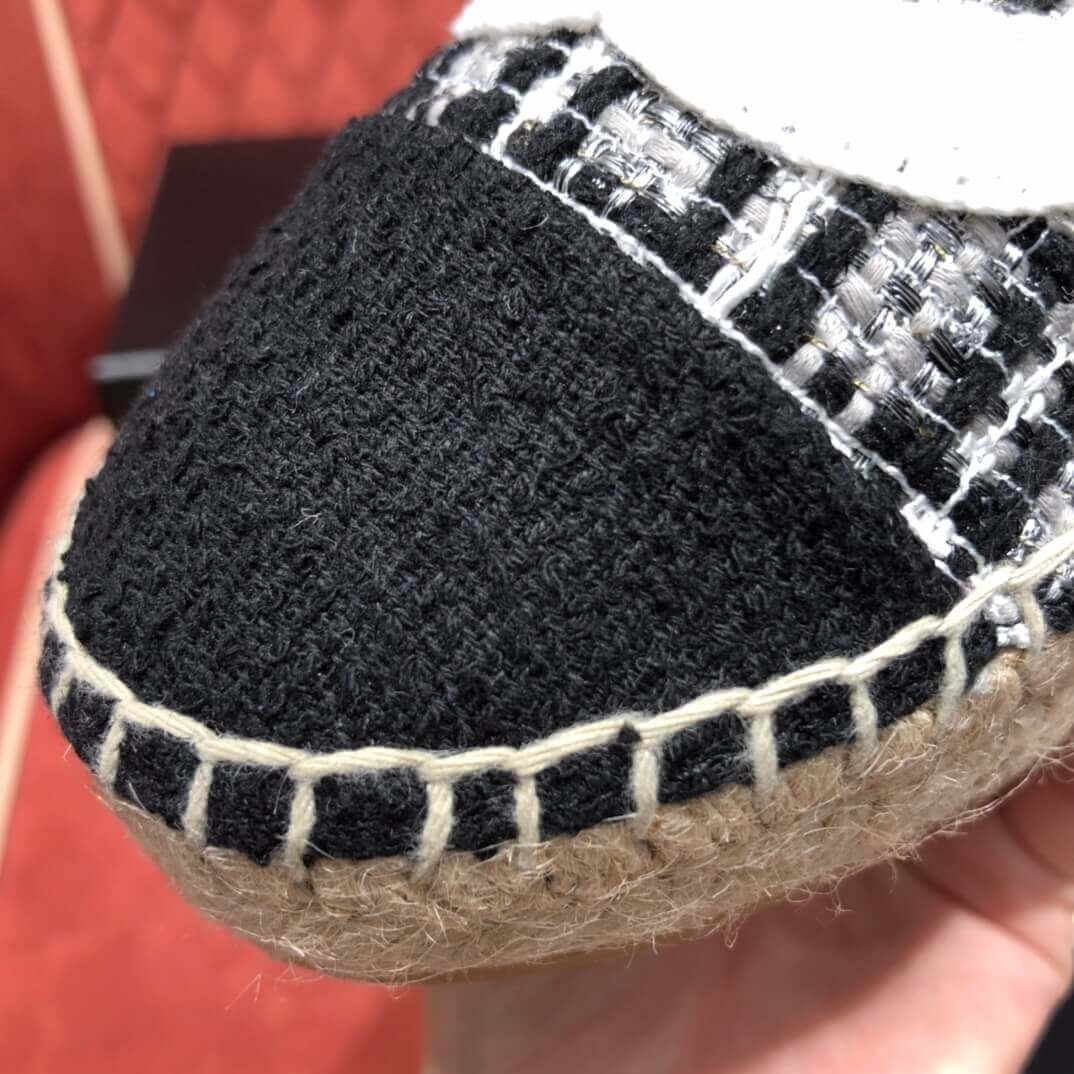 Chanel Tweed & Grosgrain Espadrilles G29762