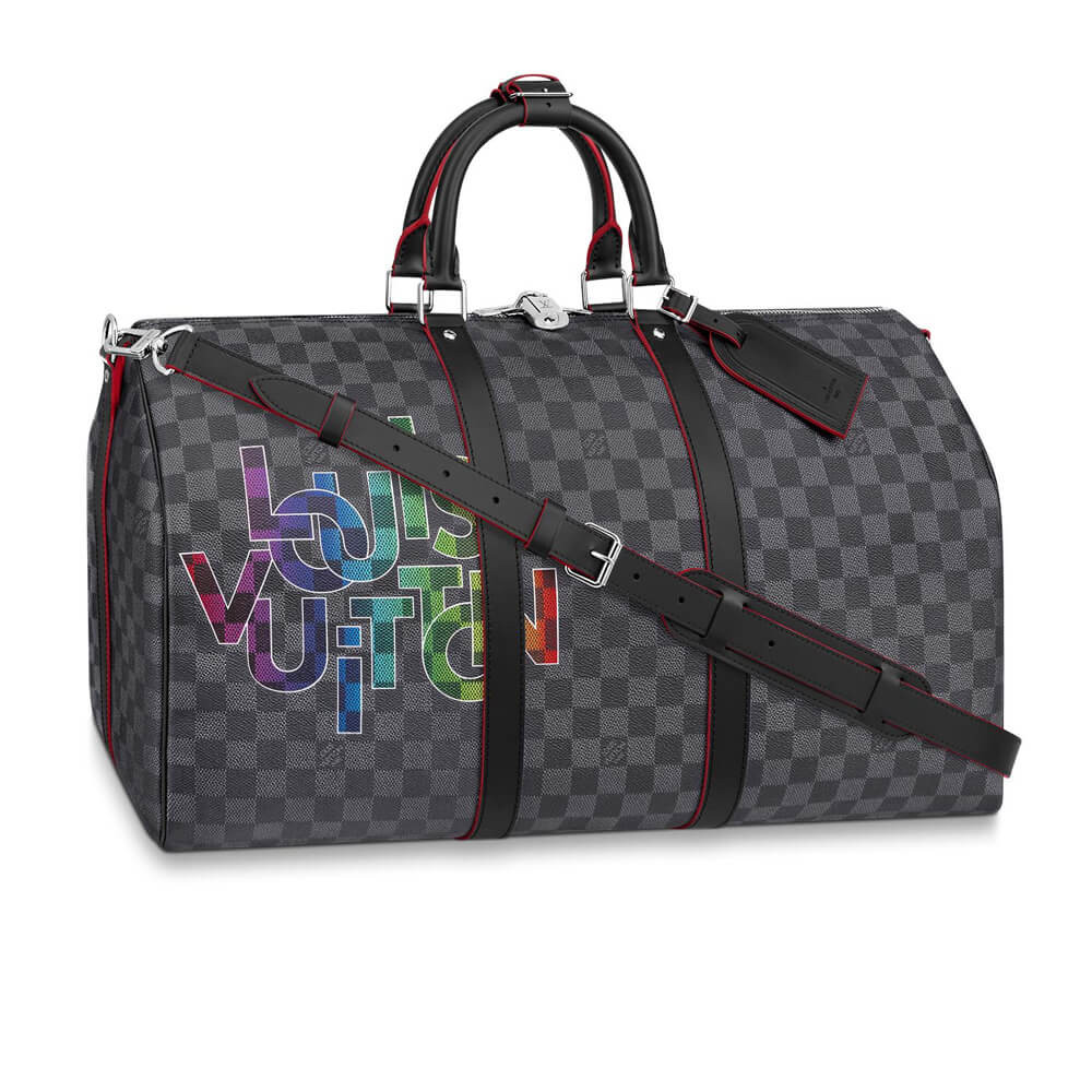 Louis Vuitton Damier Graphite Keepall Bandoulière 50 N40263 N40264
