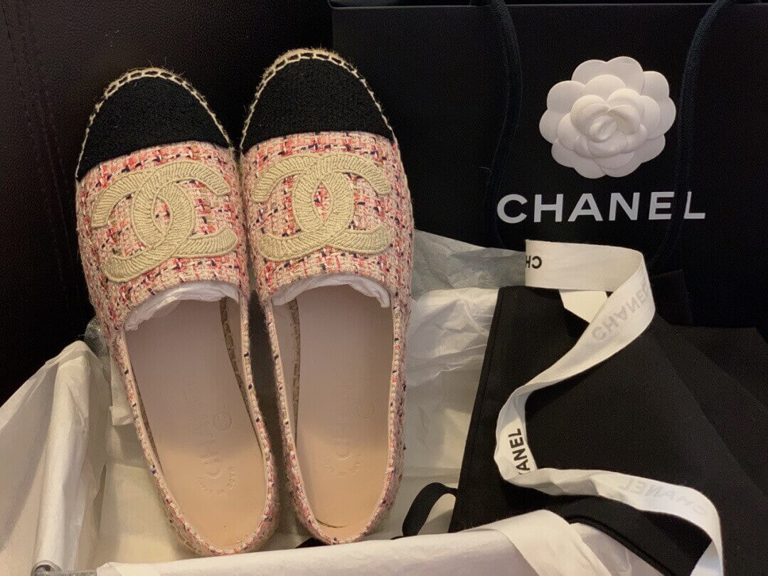 Chanel Tweed & Grosgrain Espadrilles G29762