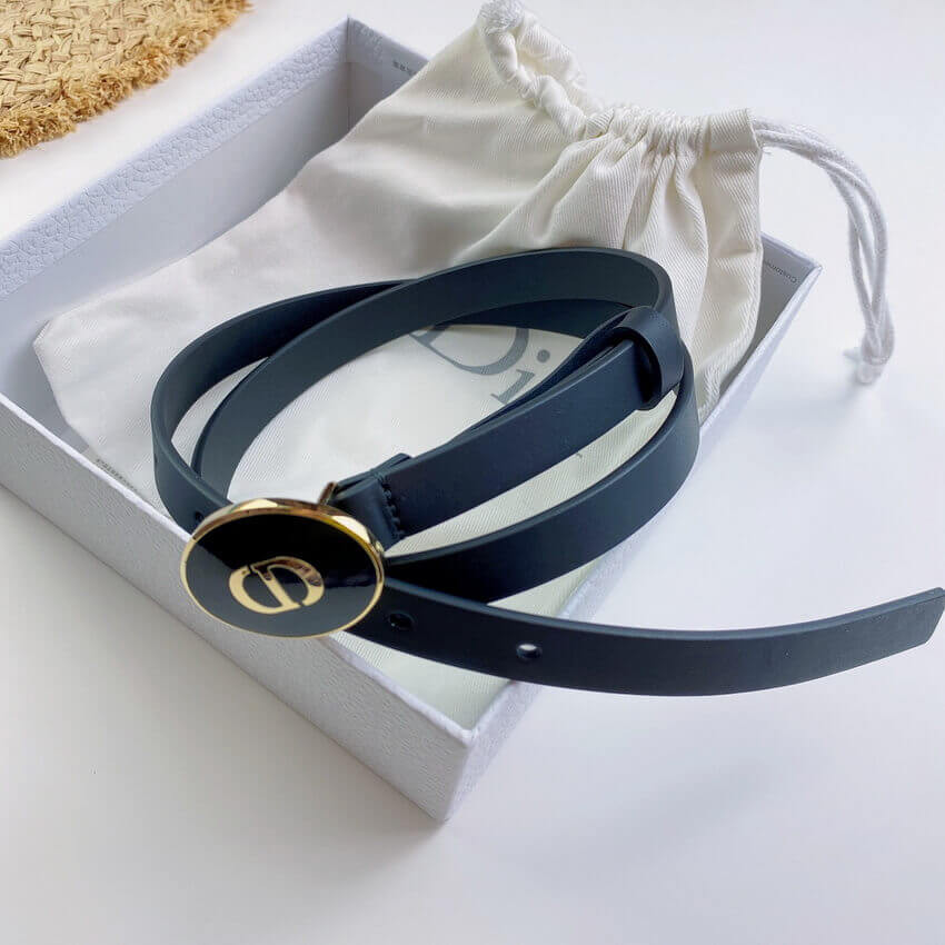 Christian Dior Smooth Calfskin Teddy-D 15mm Belt B0106