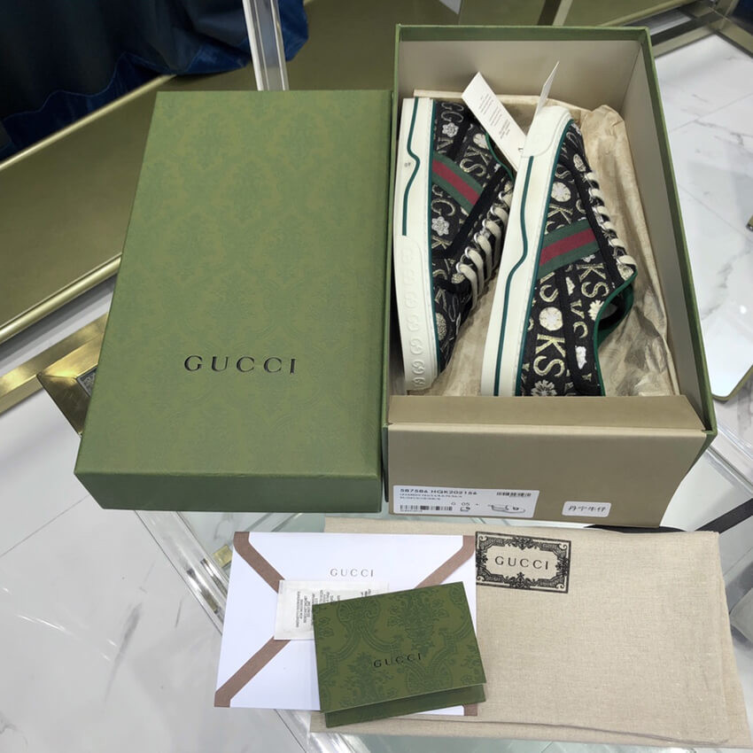 Gucci Ken Scott Print Tennis 1977 Sneaker 645279