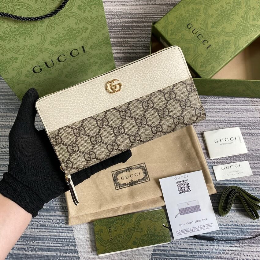 Gucci GG Marmont Zip Around Wallet 456117