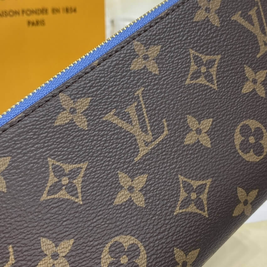 Louis Vuitton Monogram Zippy Wallet M63894 Blue
