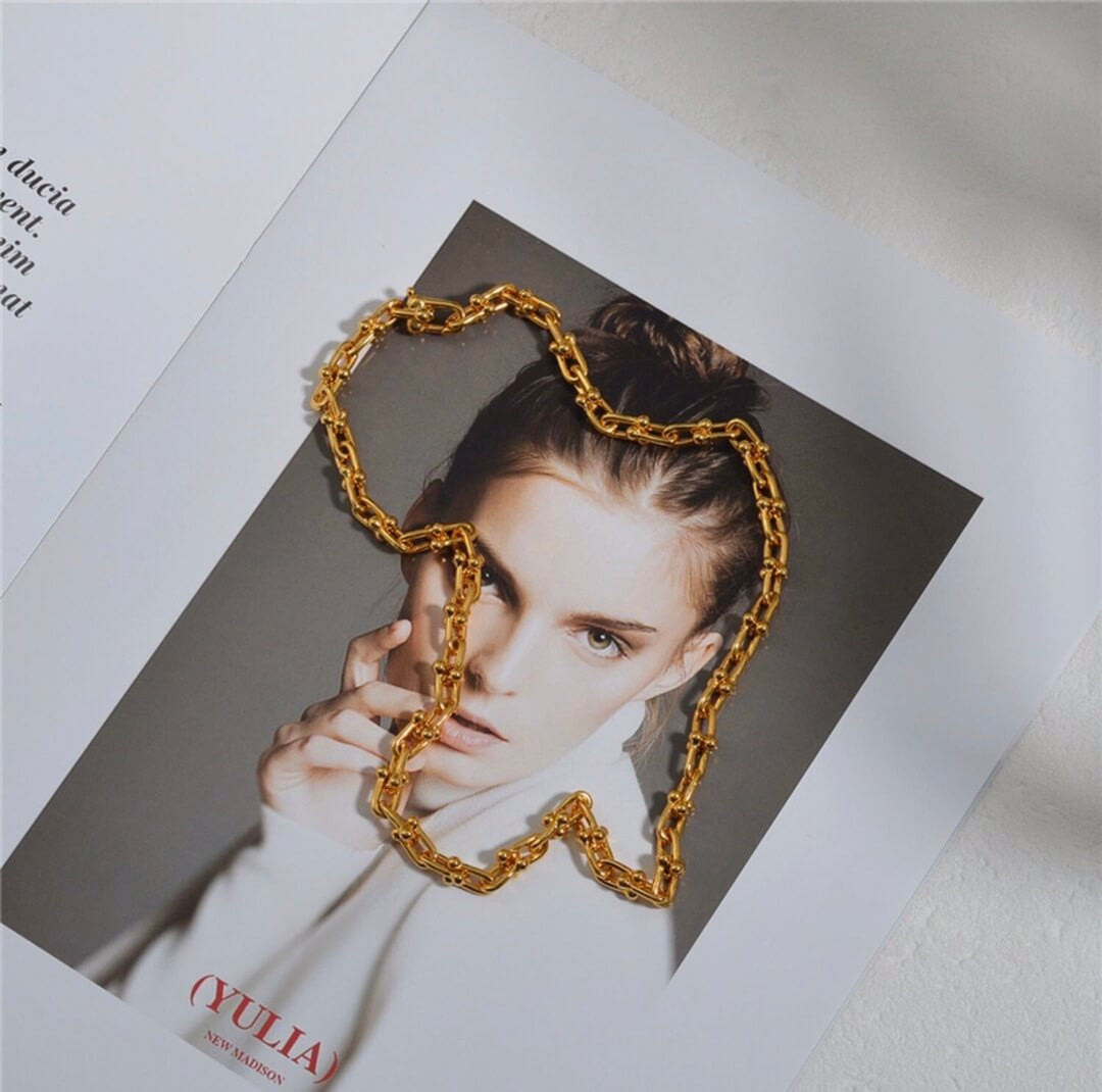 Tiffany & Co Graduated Link Necklace 9651