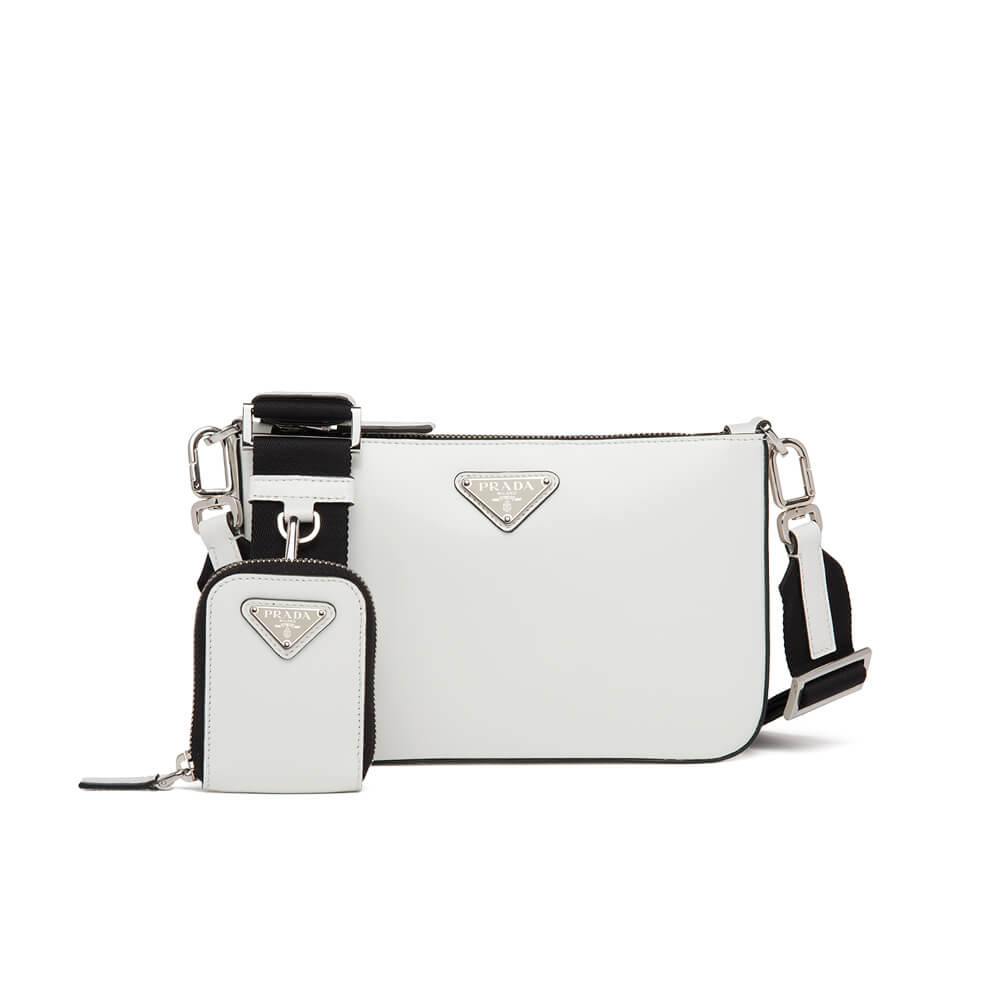Prada Brushed Leather Shoulder Bag 2VH129