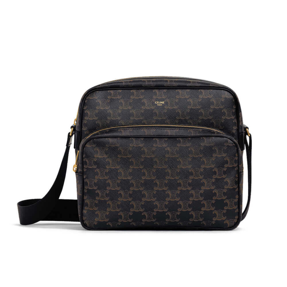 Large Pocket Messenger Bag In Triomphe Canvas 190822