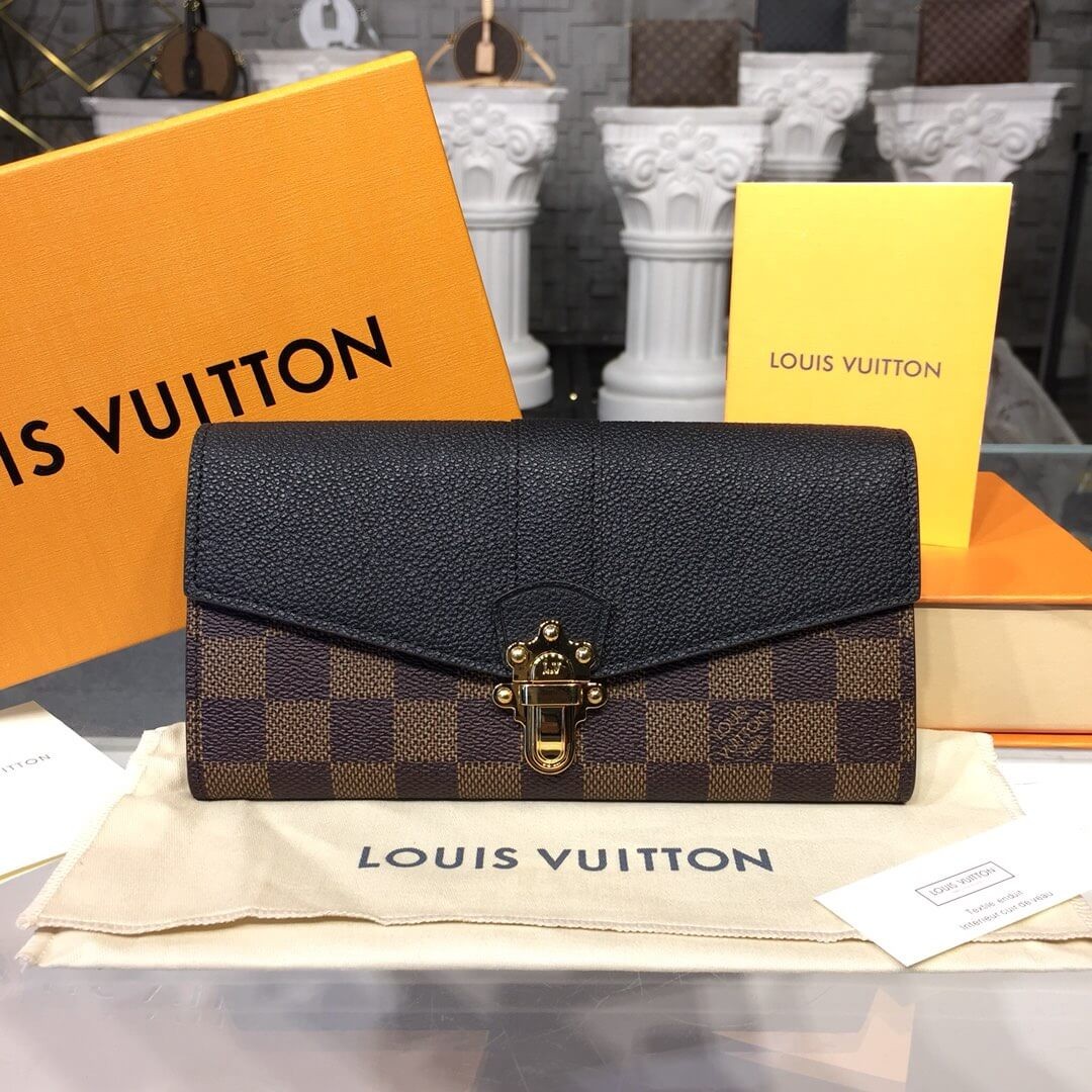 Louis Vuitton Damier Ebene Clapton Wallet N64449