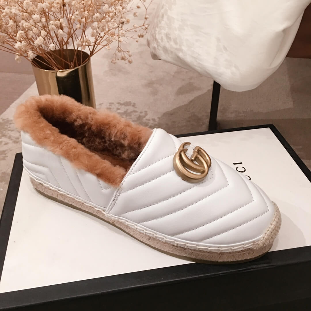 Gucci Leather Espadrille With Double G 551891