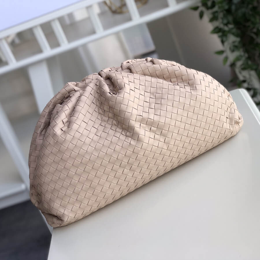 Bottega Veneta Woven Leather The Pouch Clutch 576175