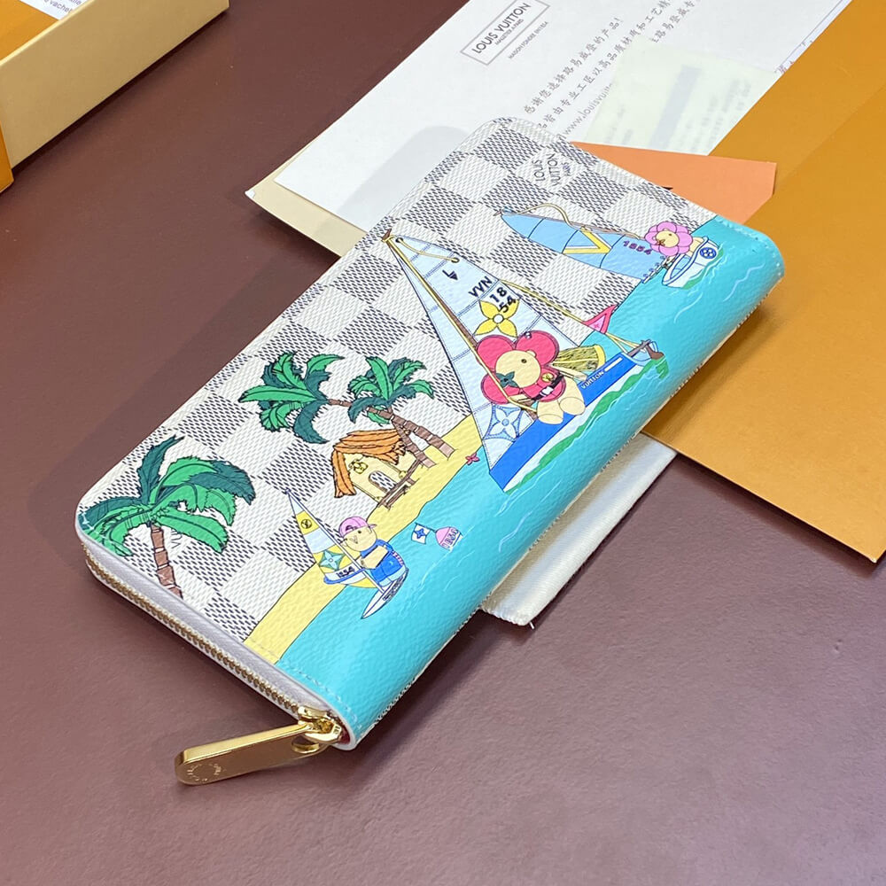 Louis Vuitton Damier Azur Vivienne Sailing Zippy Wallet N40507