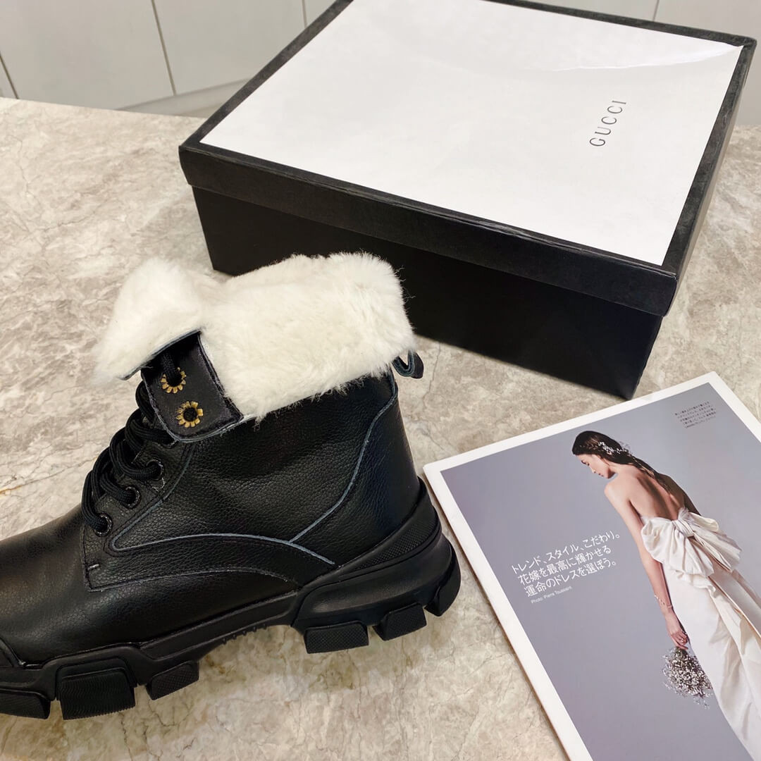 Gucci GG Wool Ankle Boot G1120C