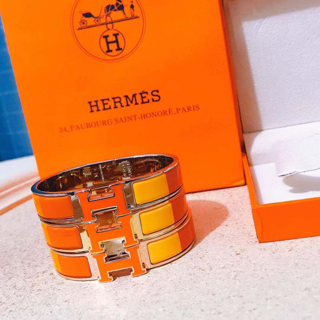 Hermes Narrow Rainbow Clic Clac H Bracelet