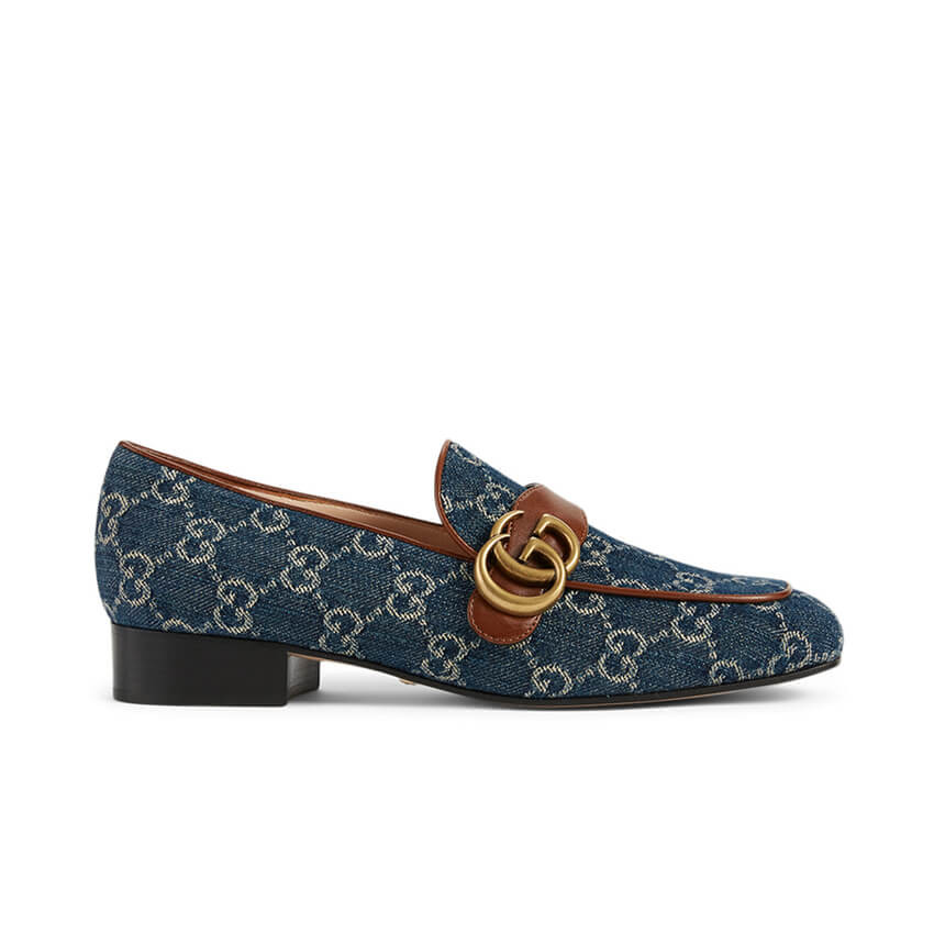 Gucci Tennis 1977 GG Denim Loafer
