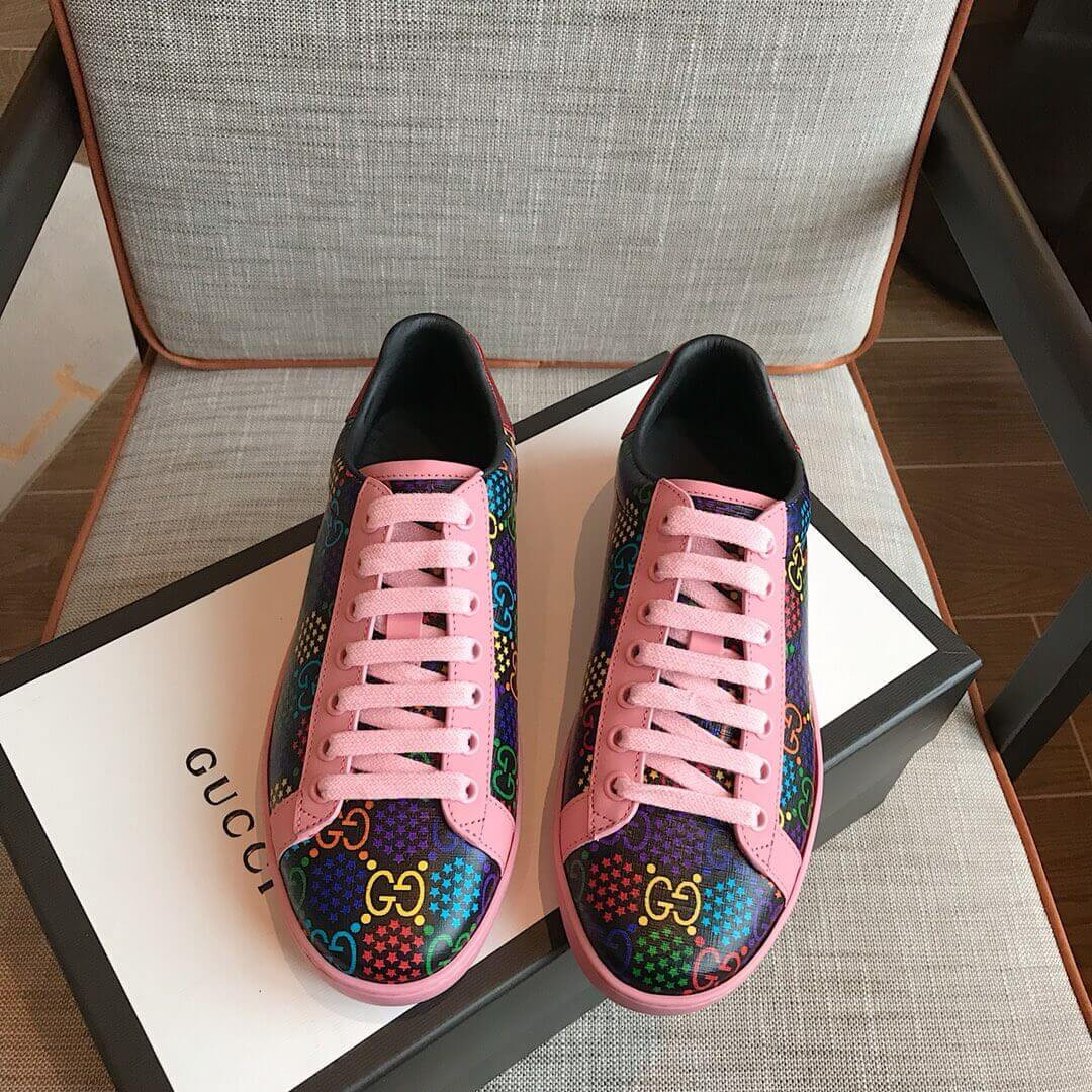 Gucci GG Psychedelic Ace sneaker ‎610086 Pink