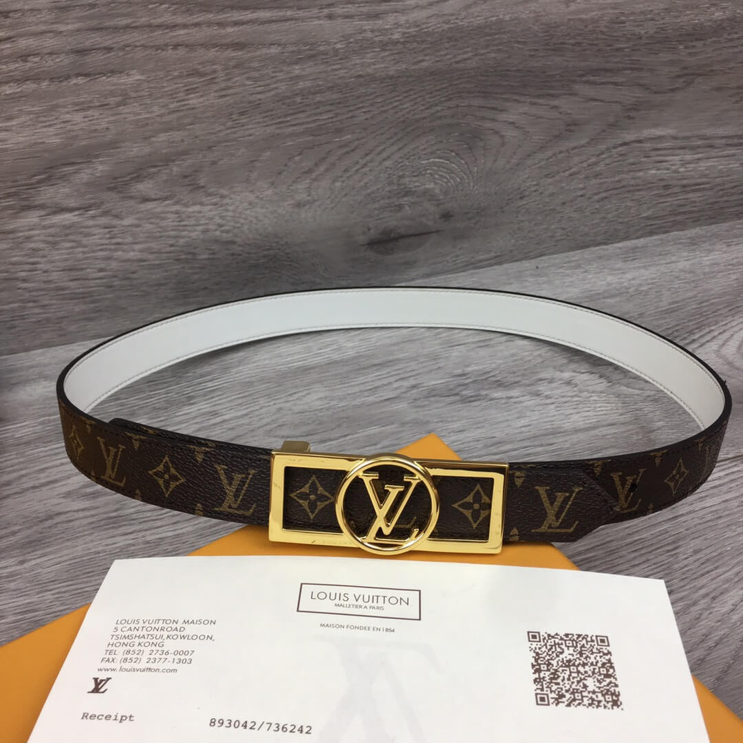 Louis Vuitton Dauphine 25mm Reversible Belt M0208U