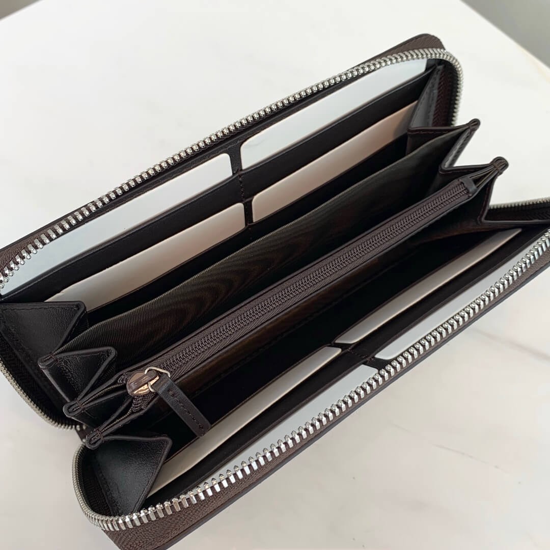 Gucci Bee Print Web GG Supreme Zip Around Wallet 408831