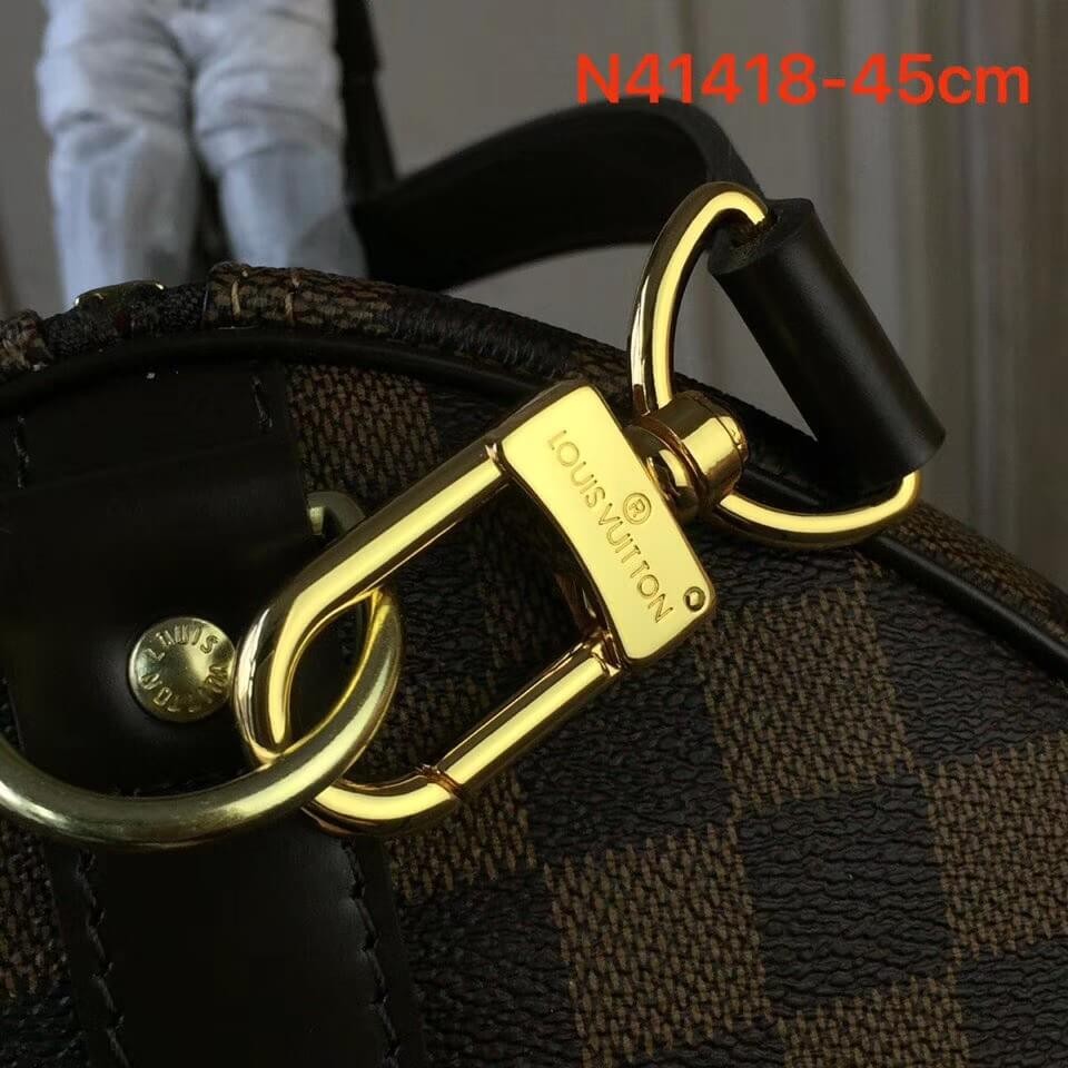 Louis Vuitton Damier Ebene Canvas Keepall Bandouliere 45 N41428