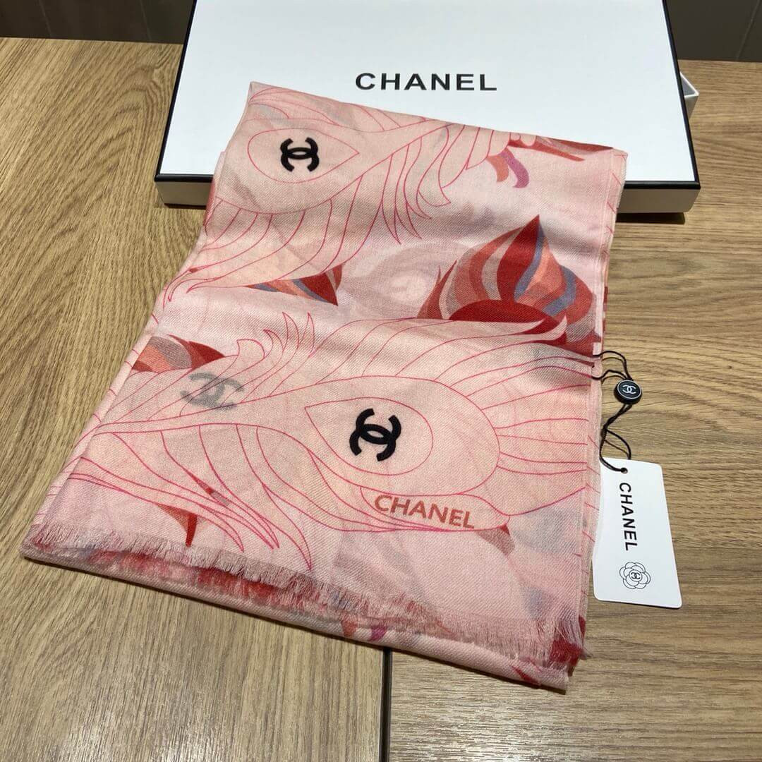Chanel Cashmere CC Scarf A0341