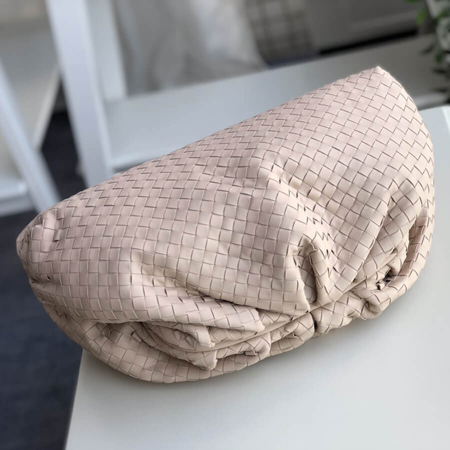 Bottega Veneta Woven Leather The Pouch Clutch 576175