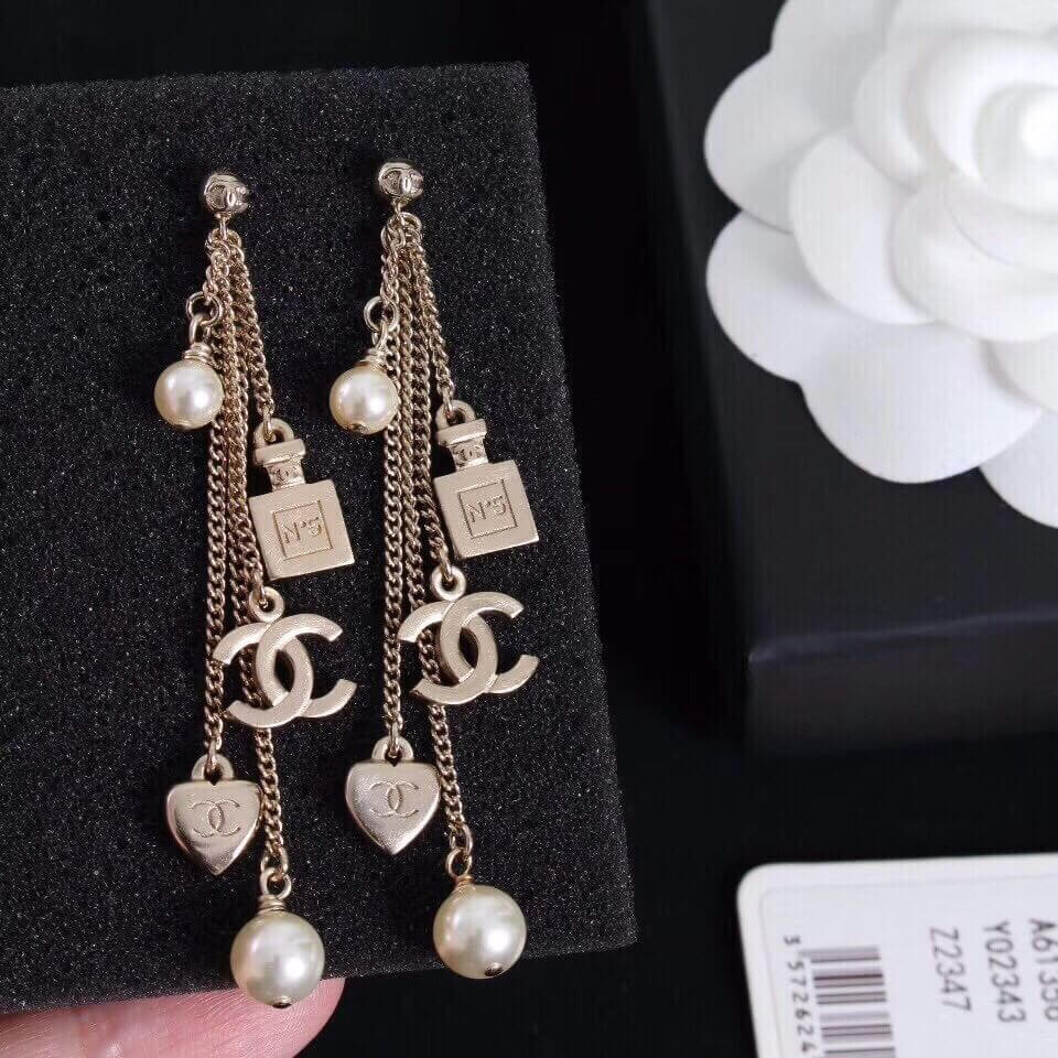 Chanel CC Tassels Earrings 460977