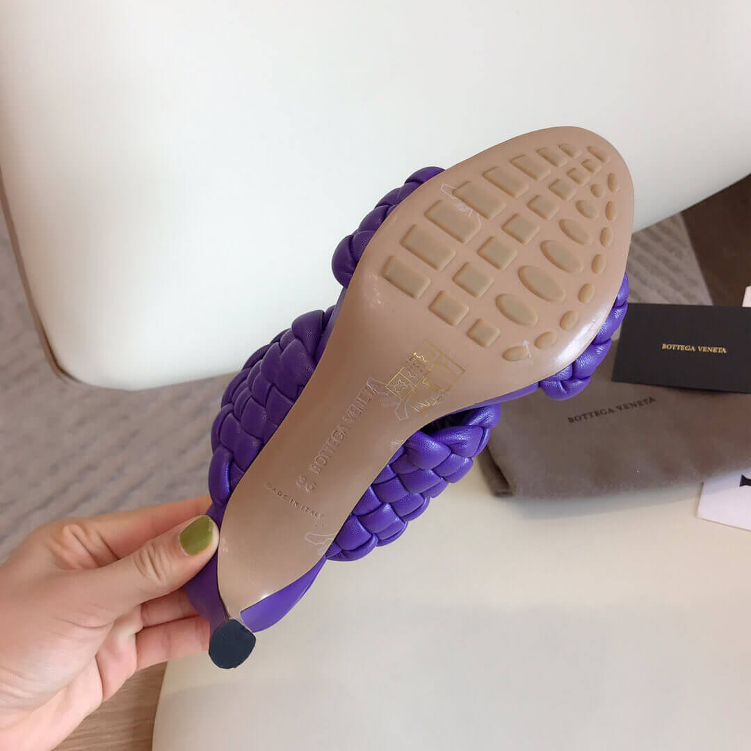 Bottega Veneta BV Curve Sandals 621213 Purple