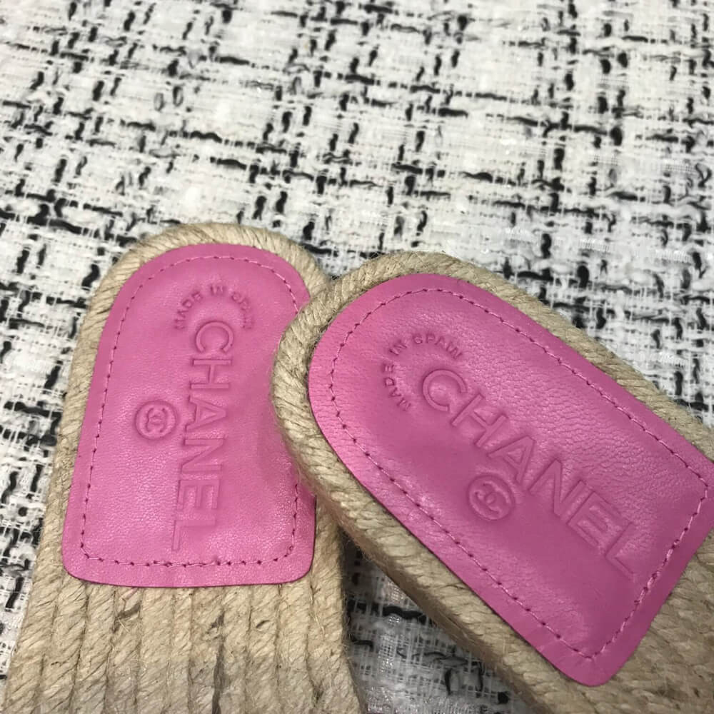Chanel CC Quilted Mules G35604 Rosy/Black