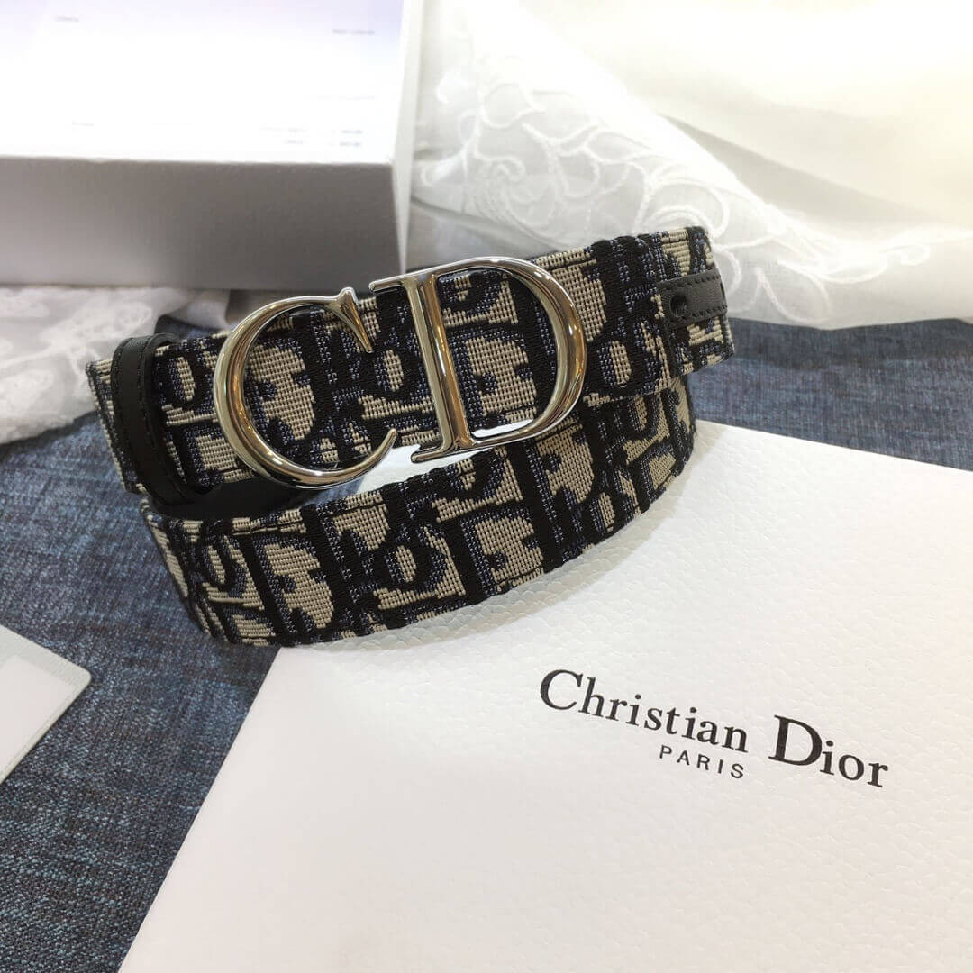 Christian Dior Saddle Dior Oblique 30mm Belt B0041