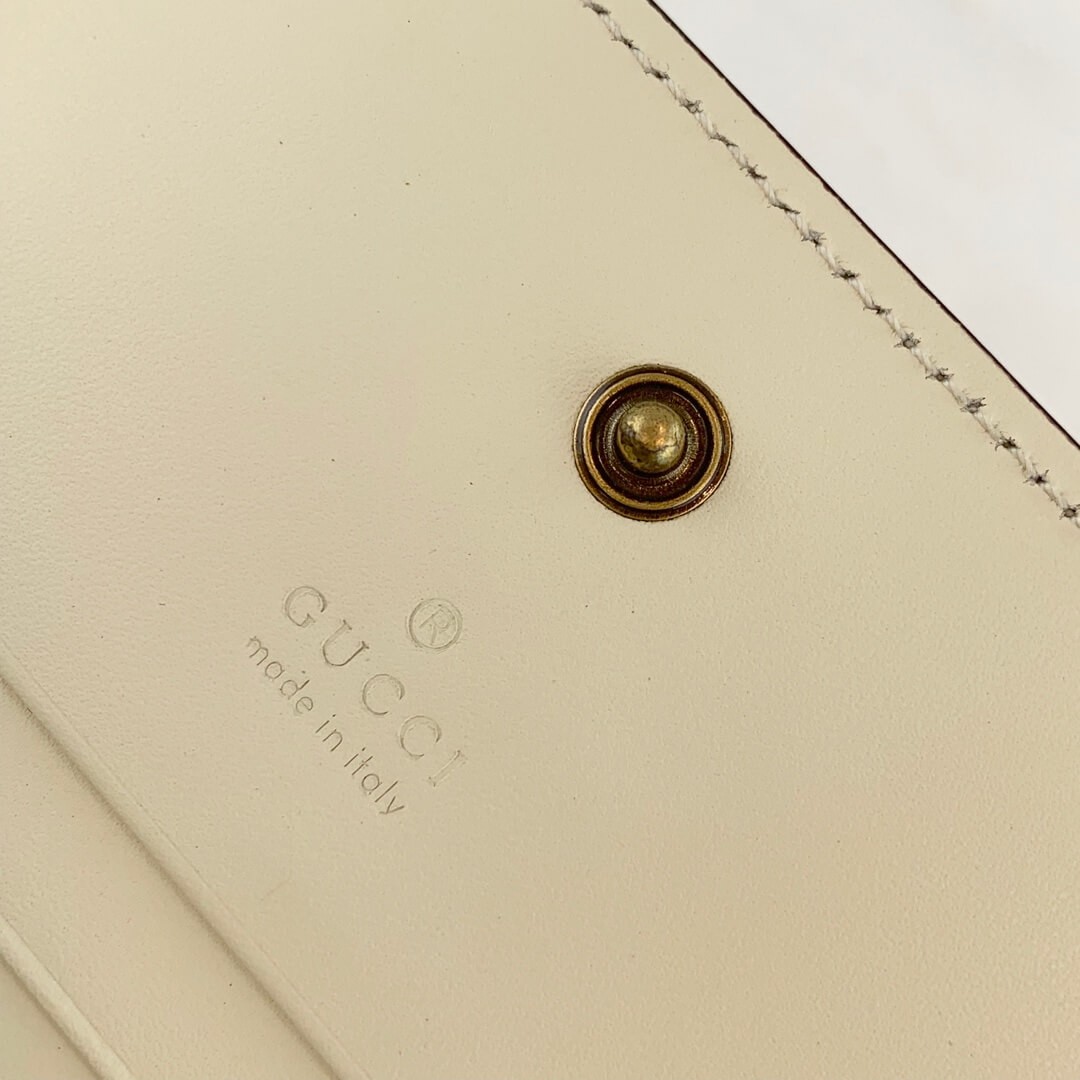 Gucci Signature Card Case Wallet With Cherries 476050