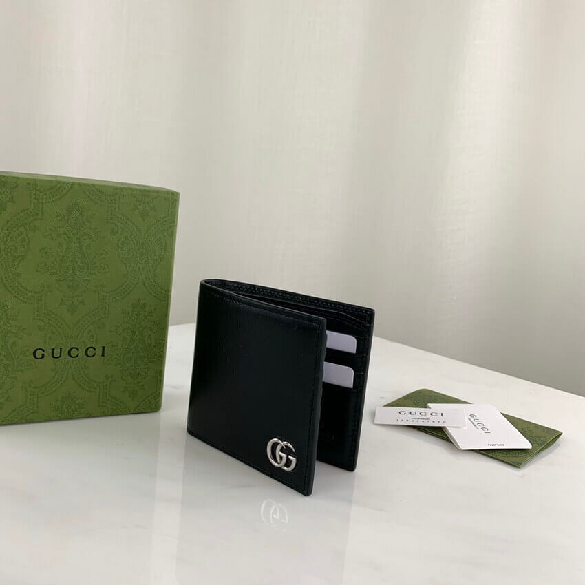 Gucci GG Marmont Smooth Leather Bi-Fold Wallet 428726