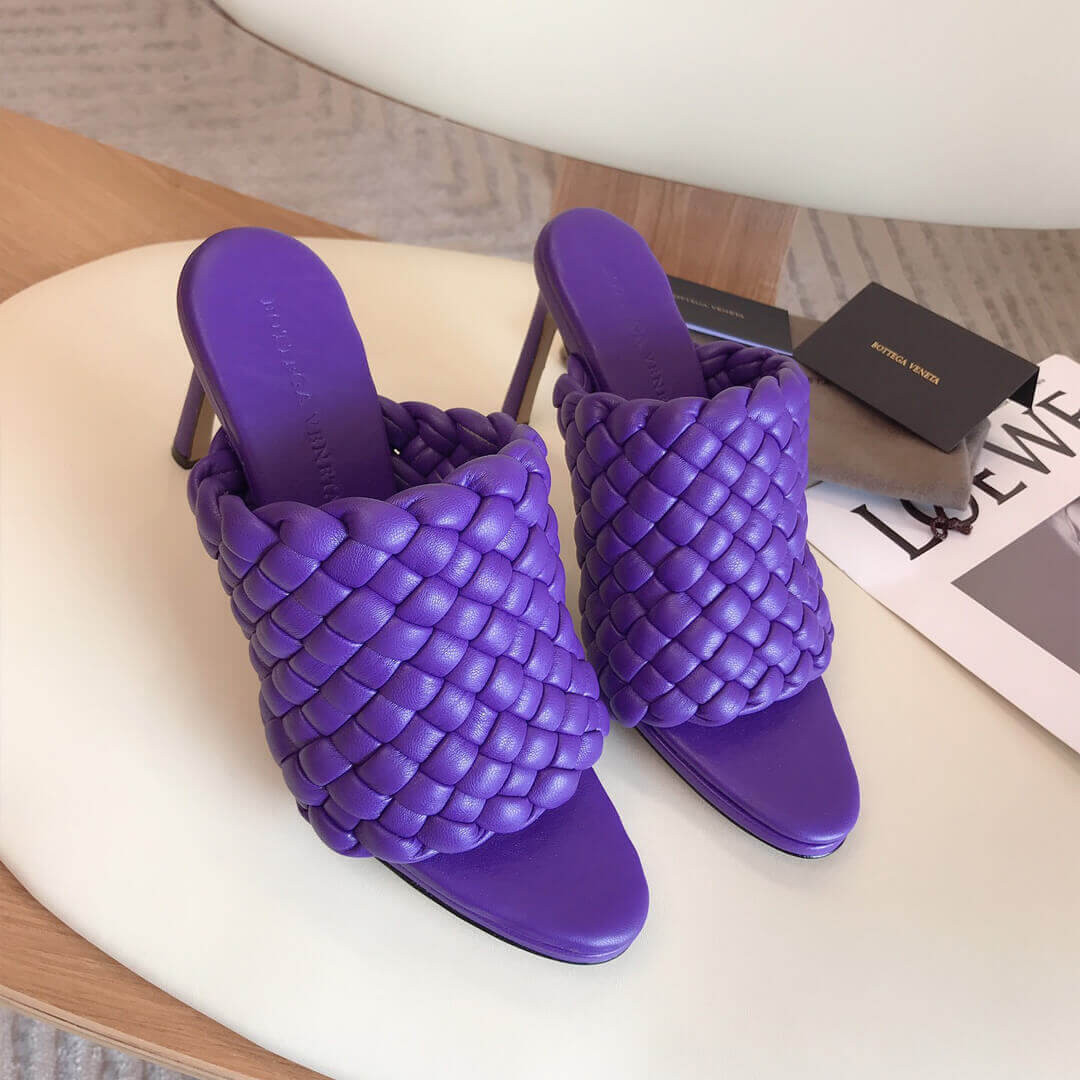 Bottega Veneta BV Curve Sandals 621340 Purple