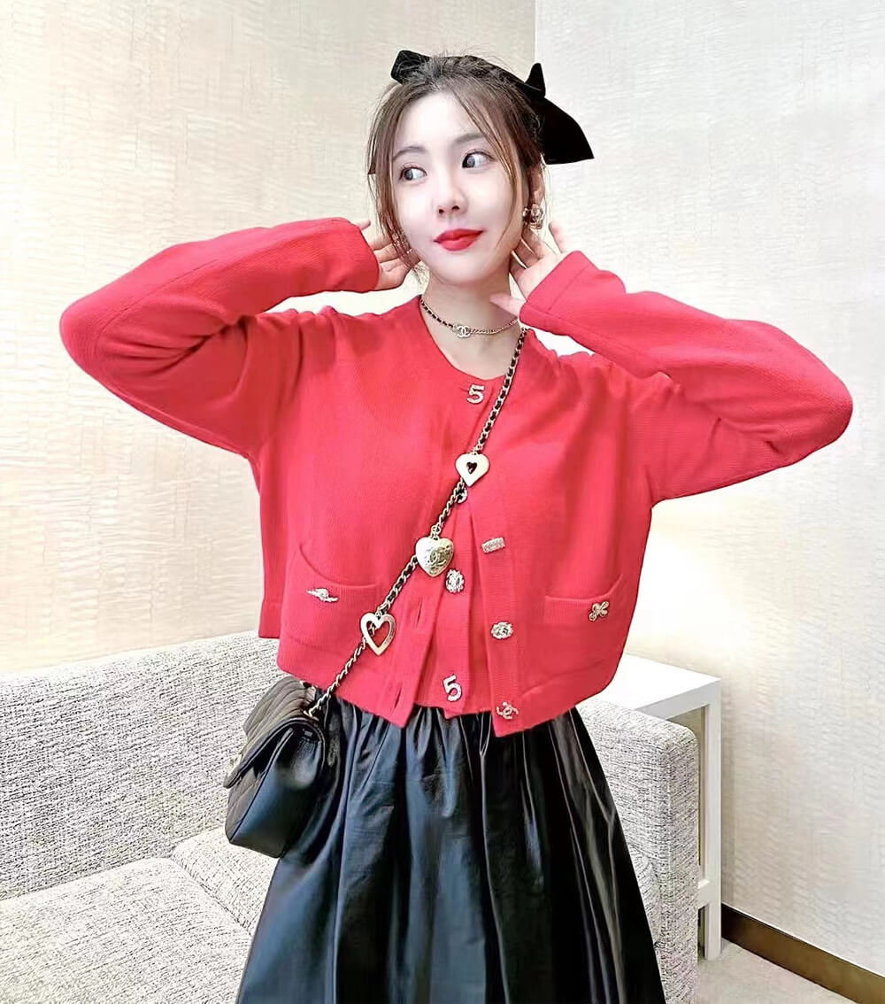 Chanel Mini Flap Bag 20cm Heart Chain AS3457