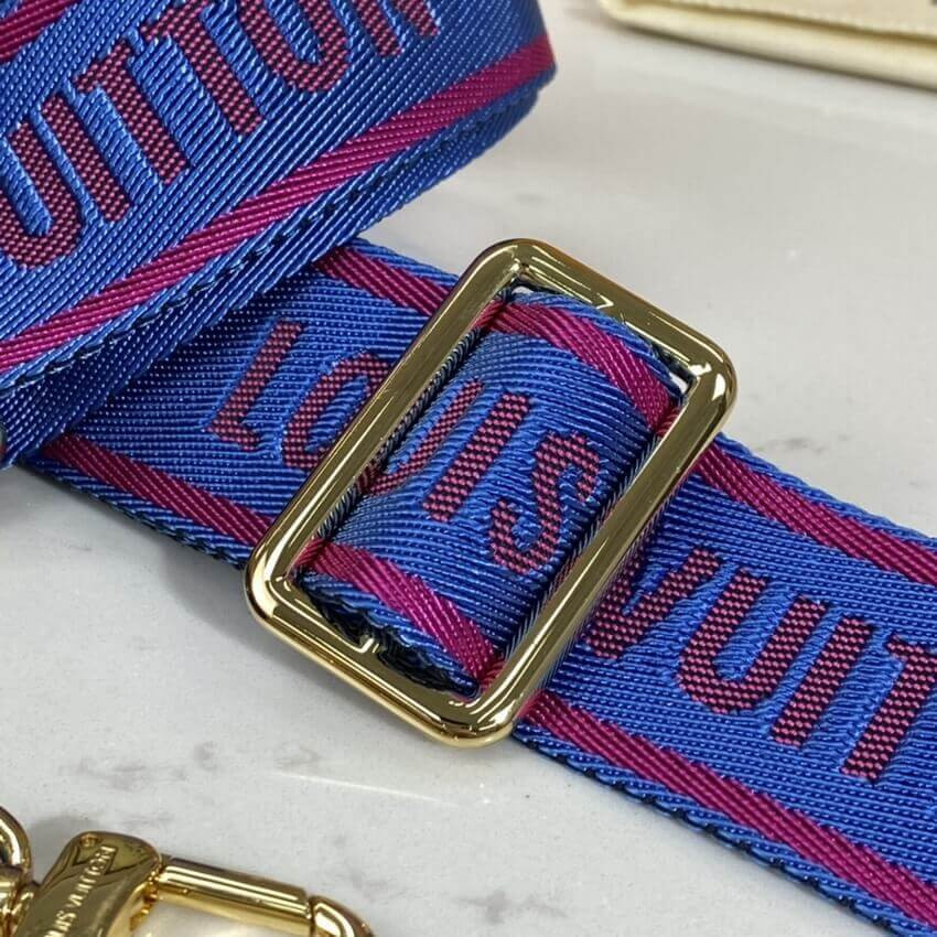 Louis Vuitton Pochette Bandouliere Multi Strap J02487 Blue&Red