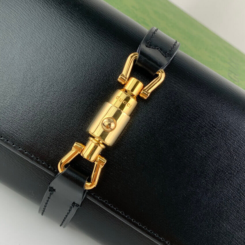 Gucci Jackie 1961 Calfskin Chain Wallet 652681